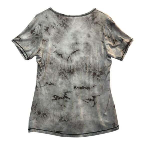 Liberty Wear Smooth As Aged Whiskey Graphic Tie-Dye V-Neck T-Shirt Womens Sz XL - Picture 2 of 7